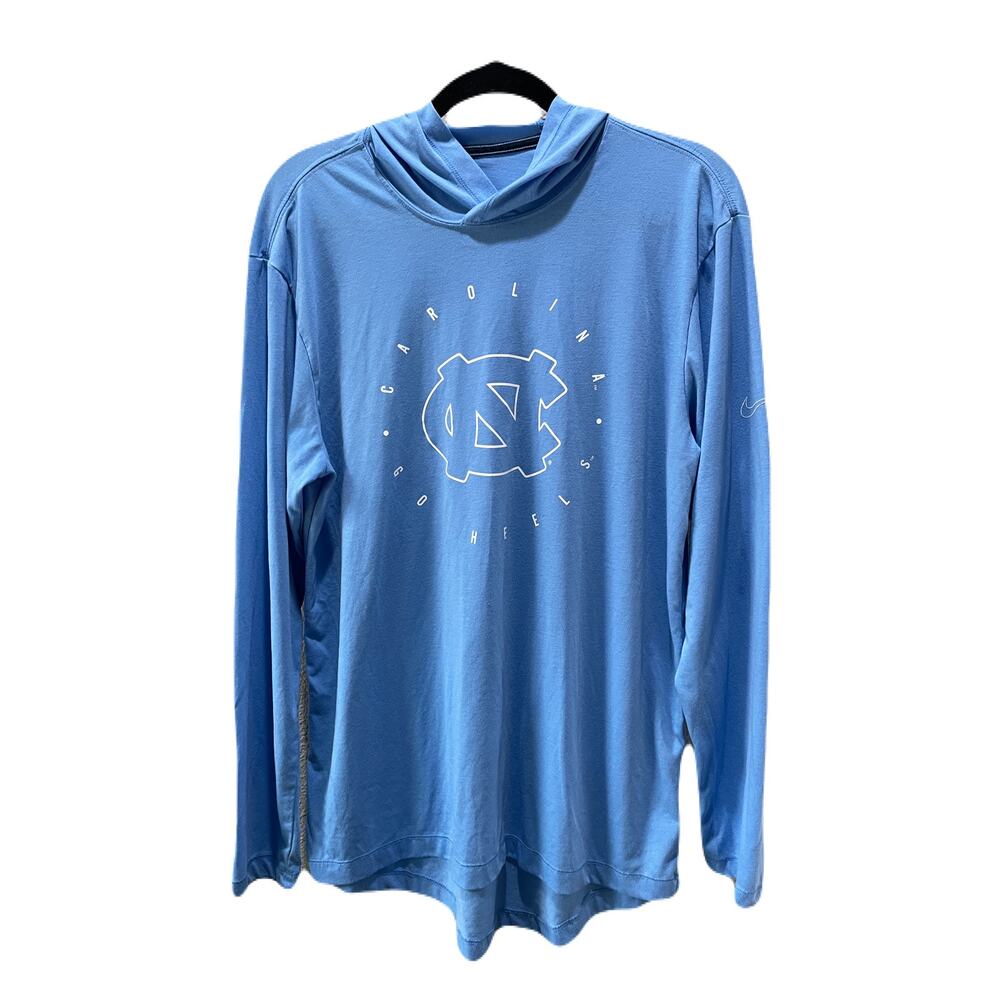 Nike Mens North Carolina Tarheels DriFit  Lightweight Hoody Blue M
